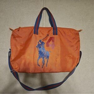 Polo by Ralph Lauren Orange Duffel with Blue Details